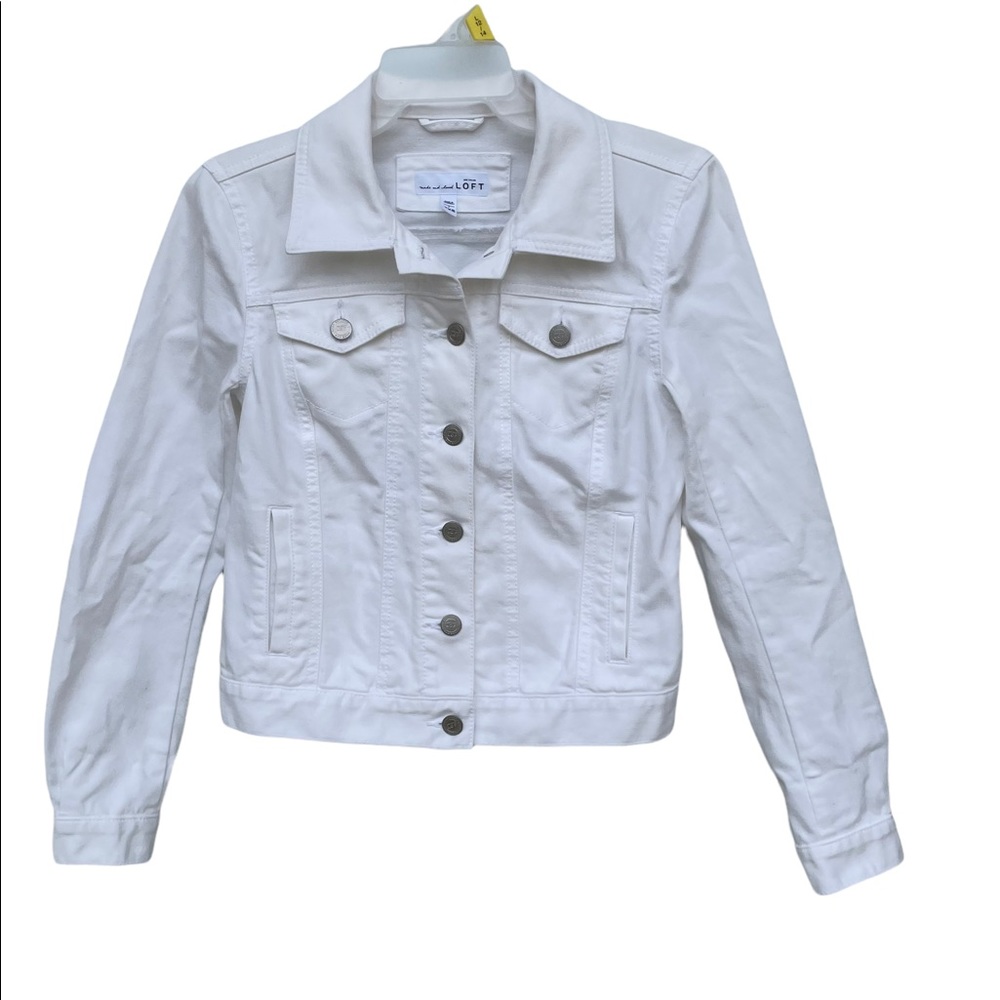 Ann Taylor Loft white Jacket